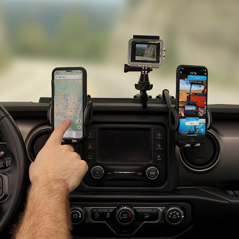 Titan Dash Mount Phone Holder for Jeep Wrangler JL and Gladiator